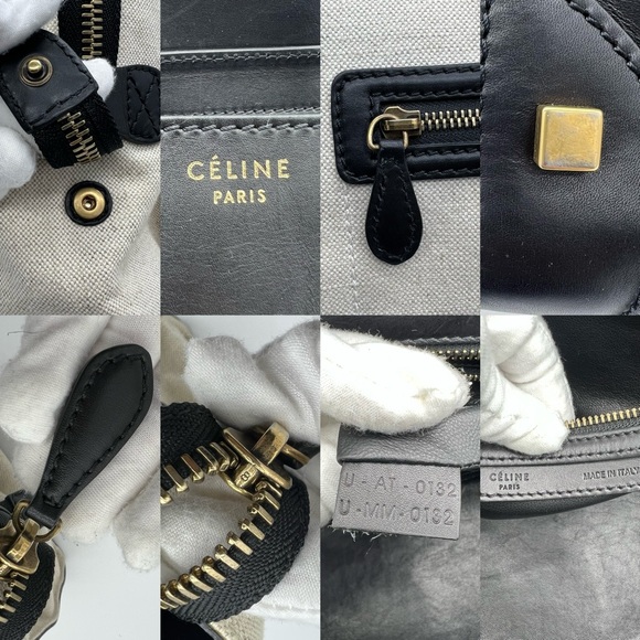 Authentic Celine Canvas and calfskin leather mini luggage tote - Picture 13 of 16